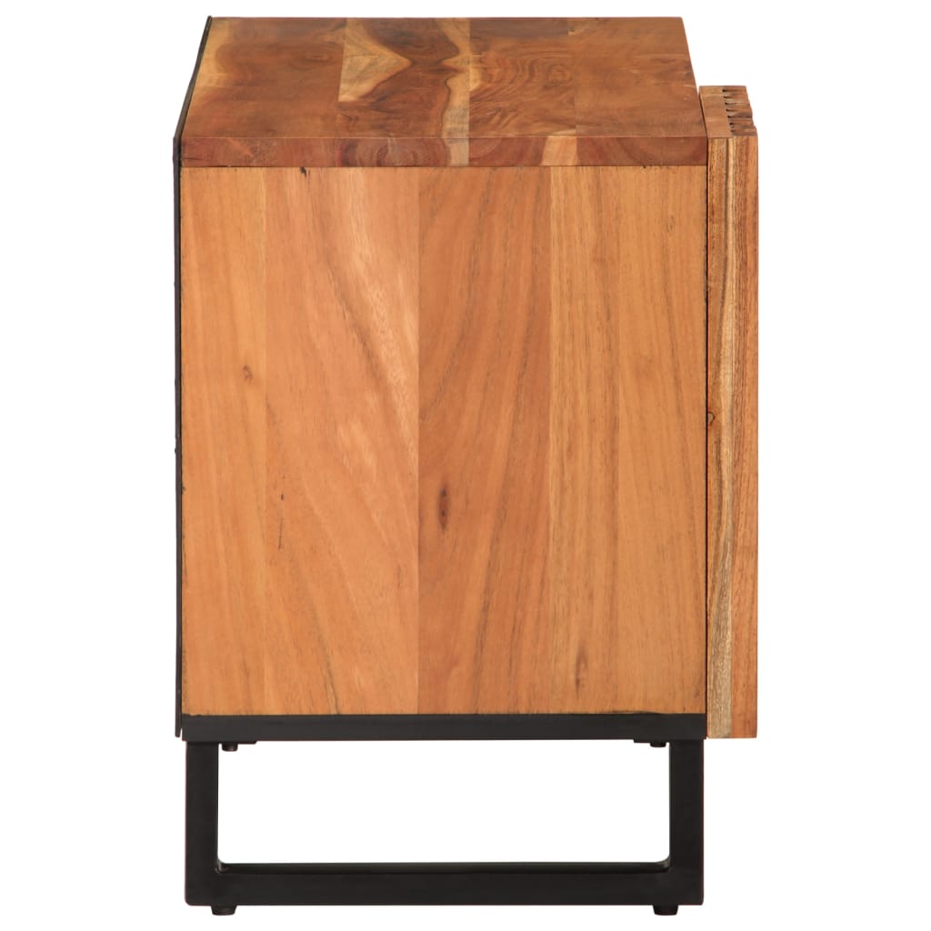 Tv Cabinet 80X34X46 Cm Solid Wood Acacia