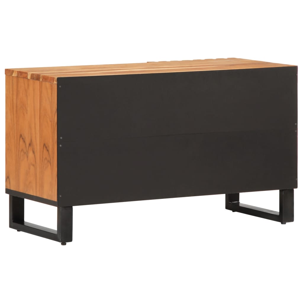 Tv Cabinet 80X34X46 Cm Solid Wood Acacia