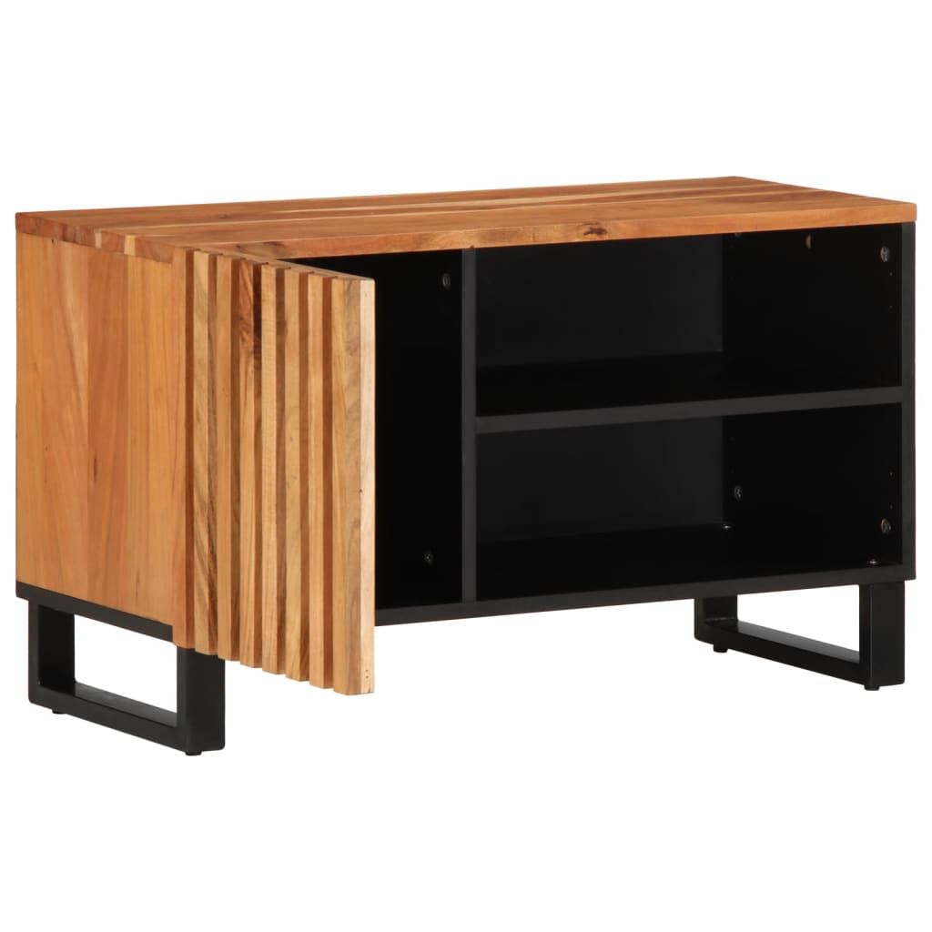 Tv Cabinet 80X34X46 Cm Solid Wood Acacia