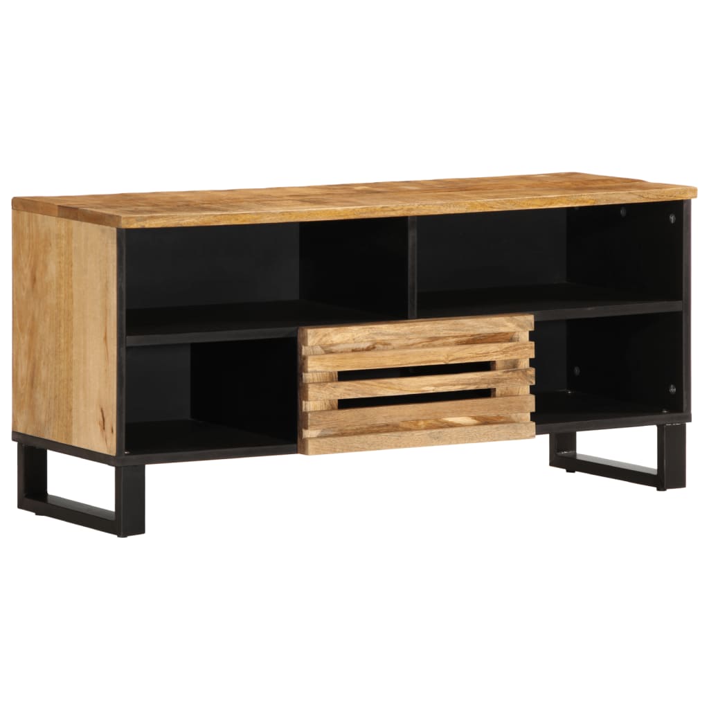 Tv Cabinet 100X34X46 Cm Solid Wood Acacia