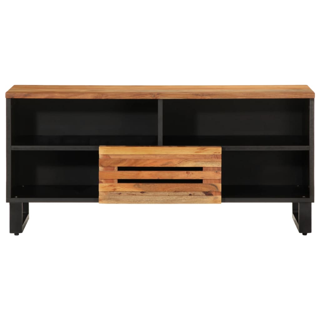 Tv Cabinet 100X34X46 Cm Solid Wood Acacia
