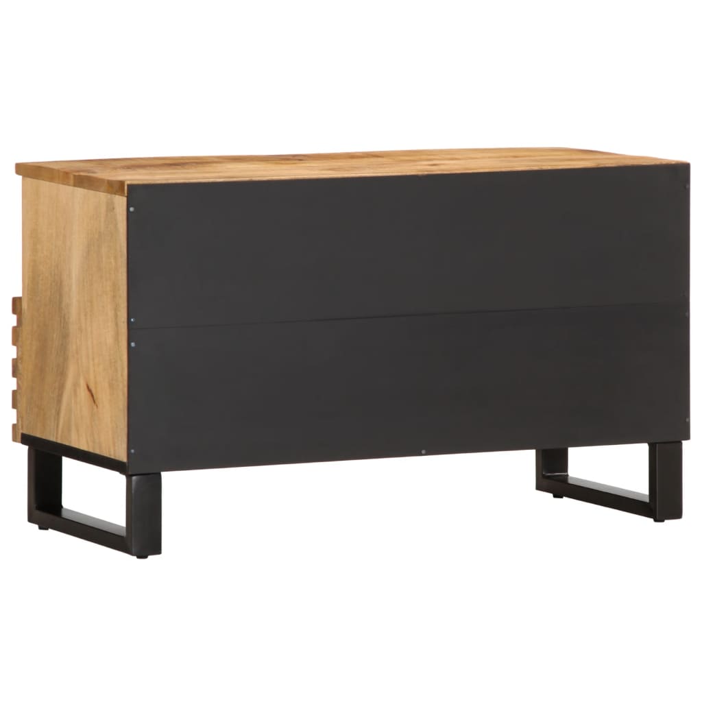 Tv Cabinet 80X34X46 Cm Solid Wood Rough Mango