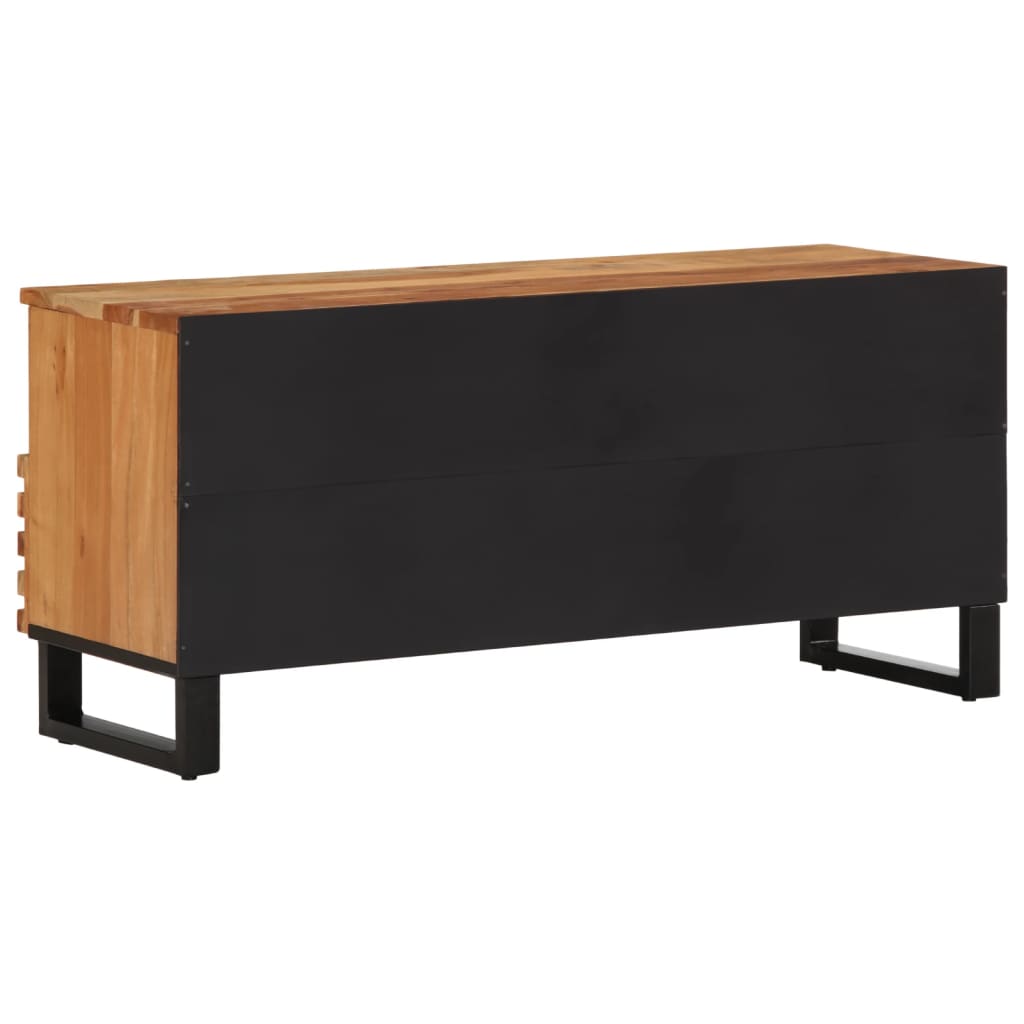 Tv Cabinet 100X34X46 Cm Solid Wood Acacia