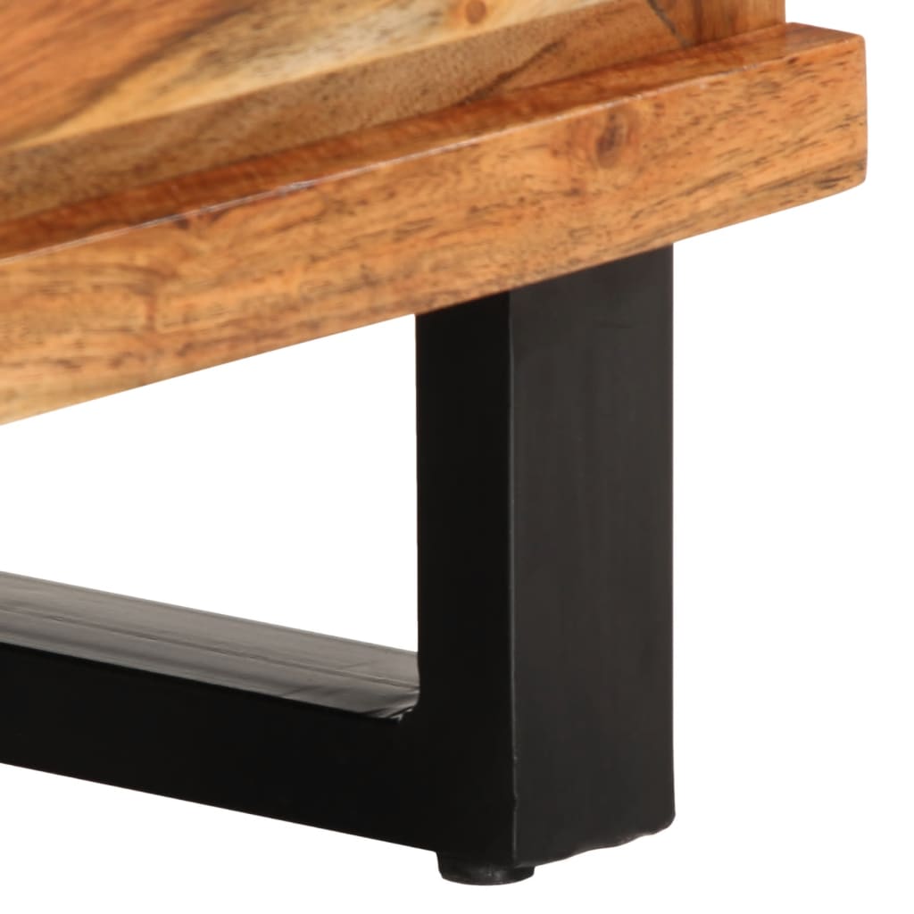 Tv Cabinet 100X34X46 Cm Solid Wood Acacia