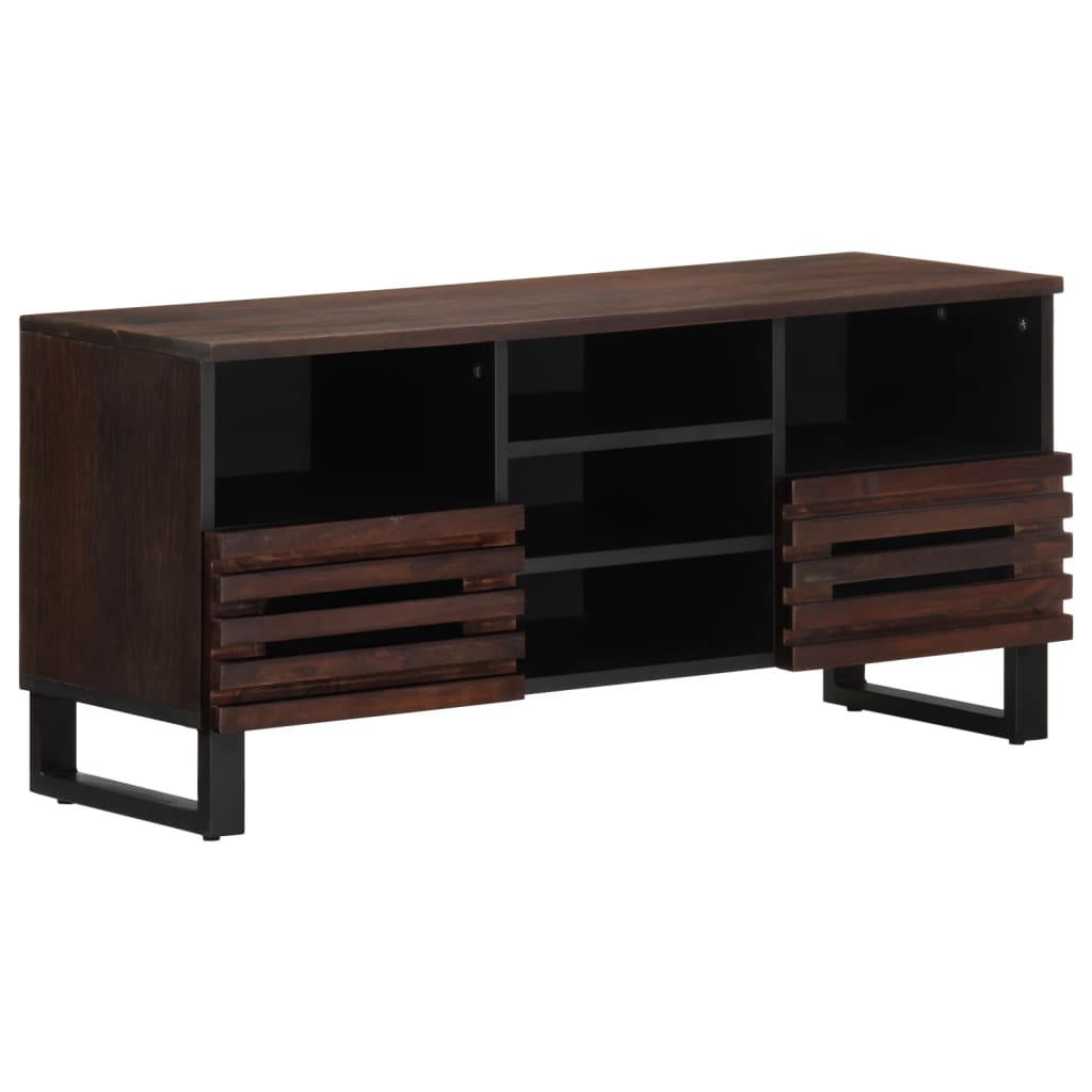 Tv Cabinet 100X34X46 Cm Solid Wood Acacia