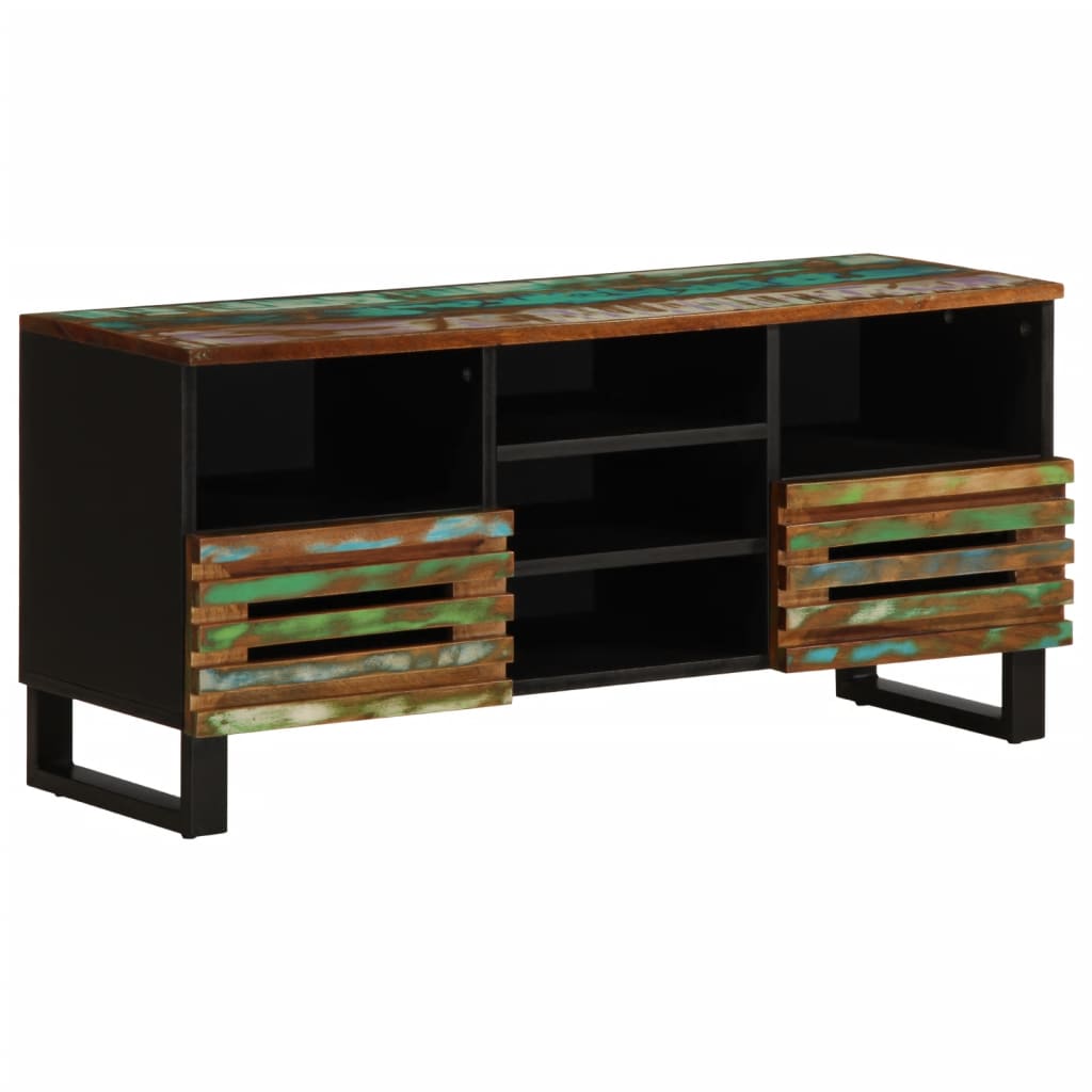 Tv Cabinet 100X34X46 Cm Solid Wood Acacia