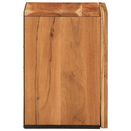 Bathroom Wall Cabinet 38X34X48 Cm Solid Wood Acacia