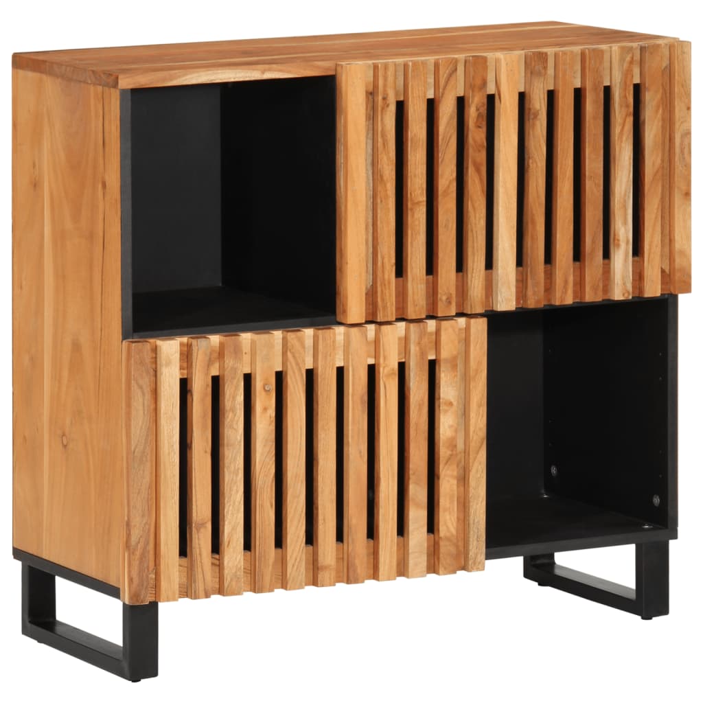 Sideboard 80X34X75 Cm Solid Wood Acacia