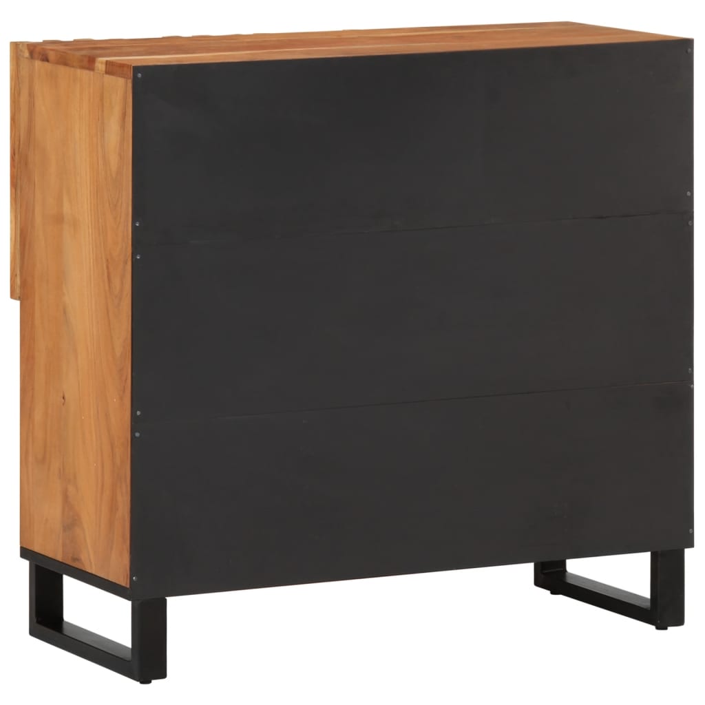 Sideboard 80X34X75 Cm Solid Wood Acacia