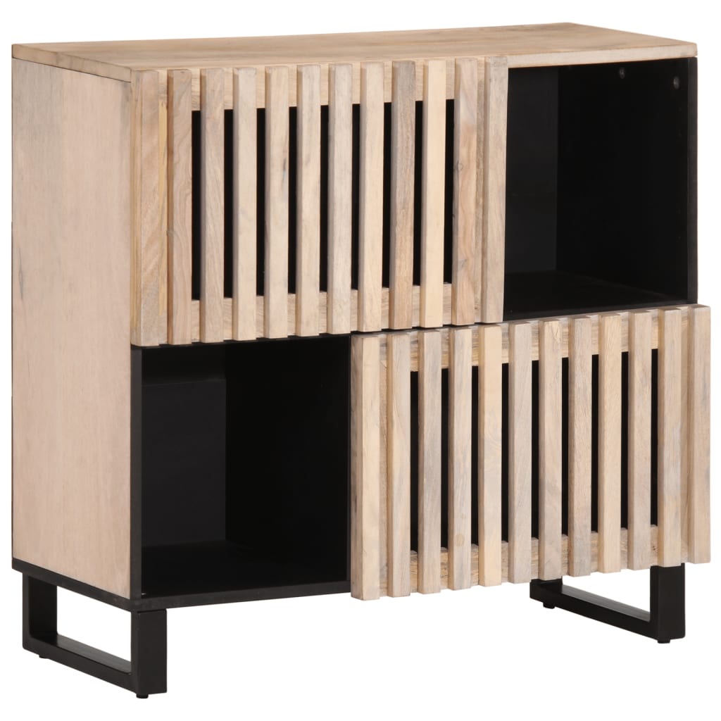 Sideboard 80X34X75 Cm Solid Wood Acacia