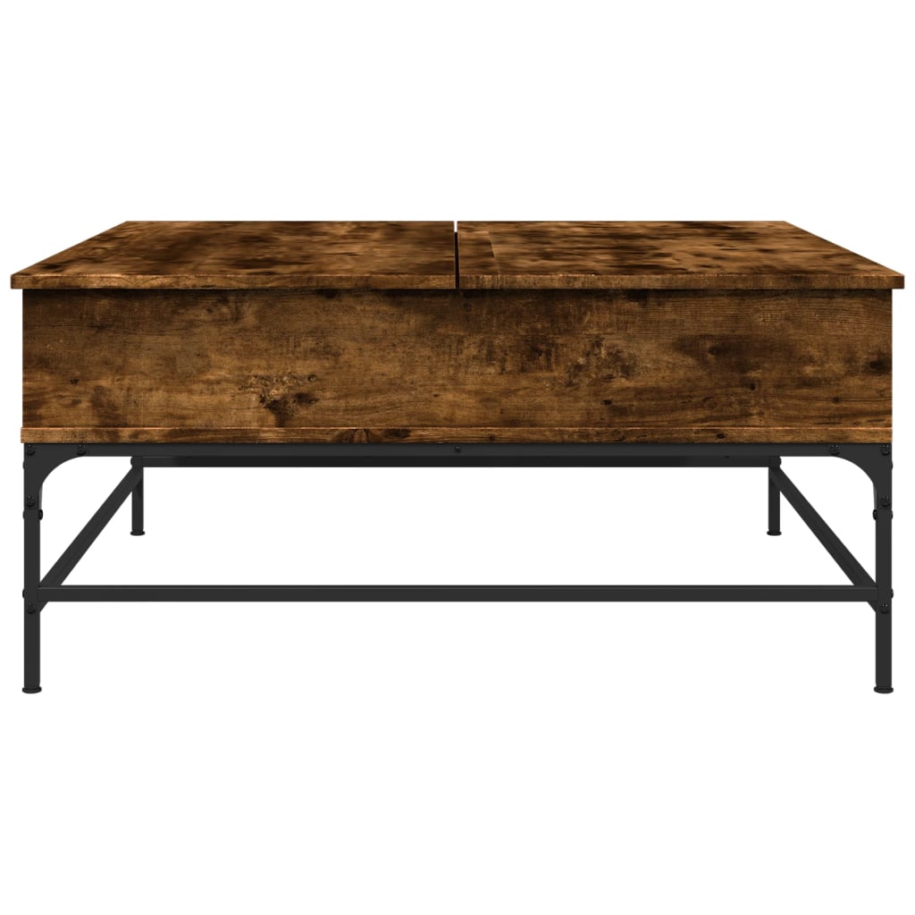 Coffee Table 95X95X45 Cm Engineered Wood And Metal
