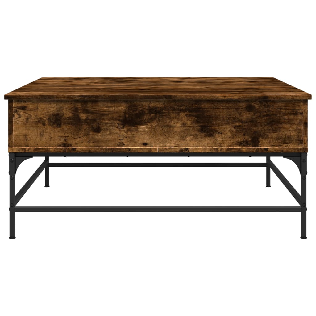 Coffee Table 95X95X45 Cm Engineered Wood And Metal