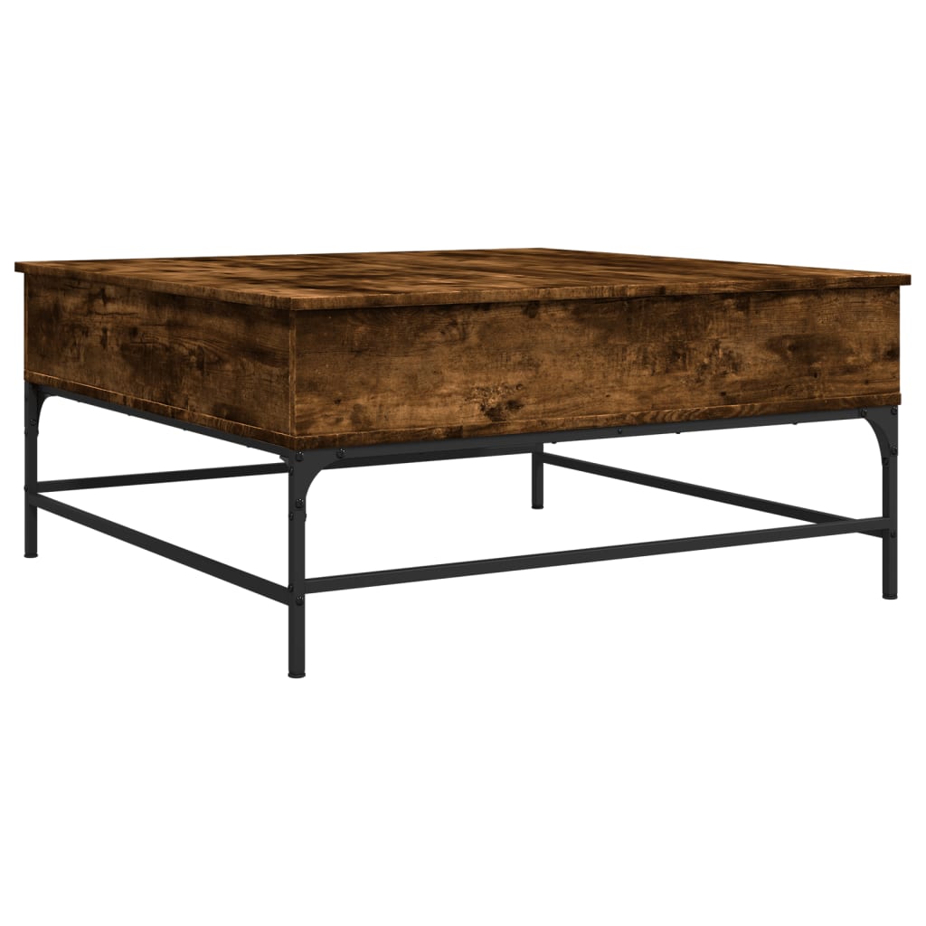 Coffee Table 95X95X45 Cm Engineered Wood And Metal