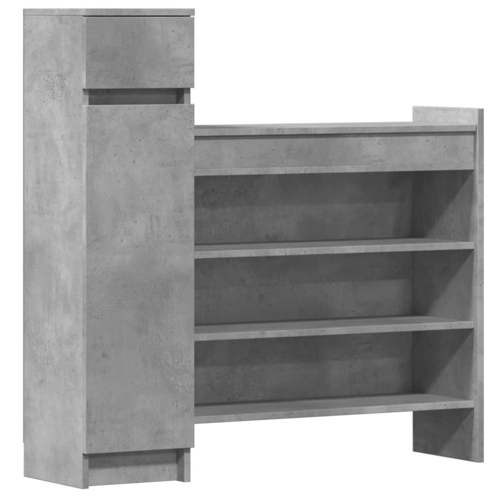 Shoe Cabinet 100.5X28X100 Cm Engineered Wood