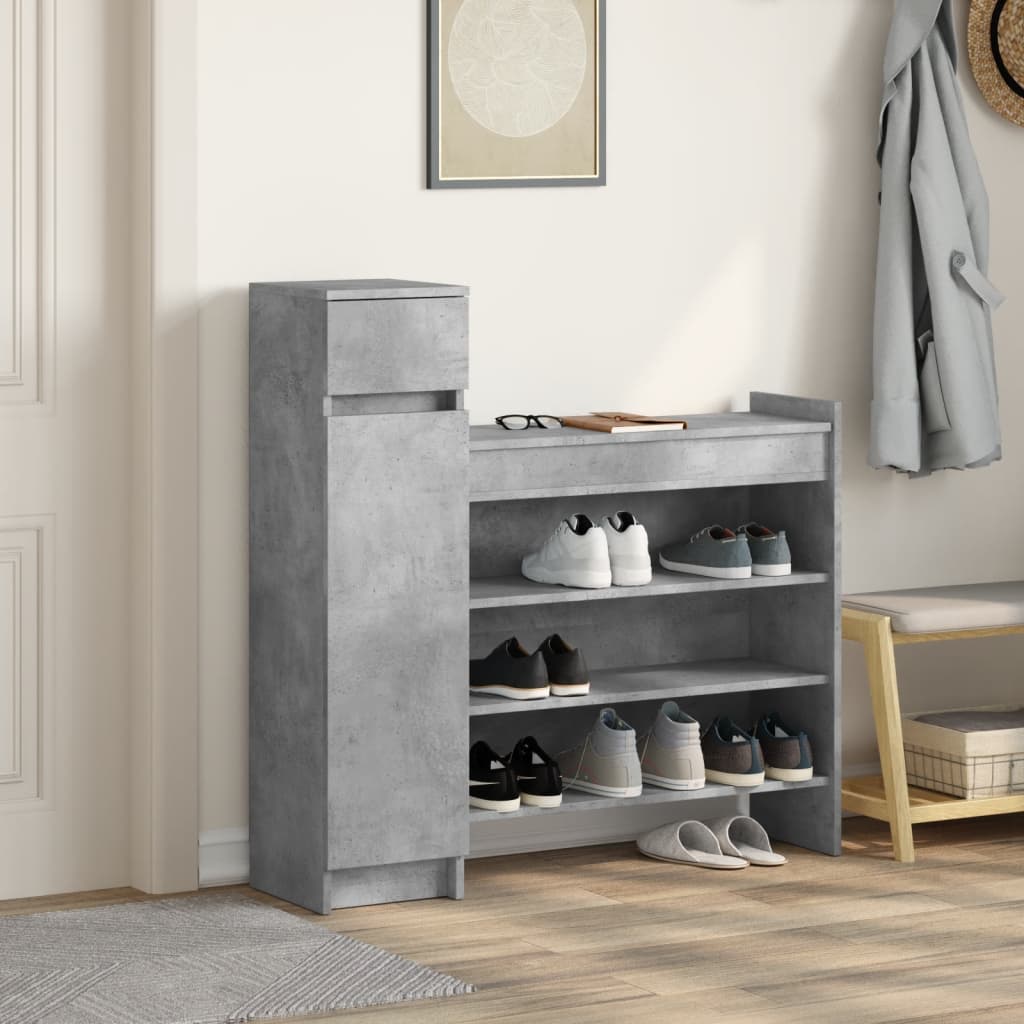 Shoe Cabinet 100.5X28X100 Cm Engineered Wood