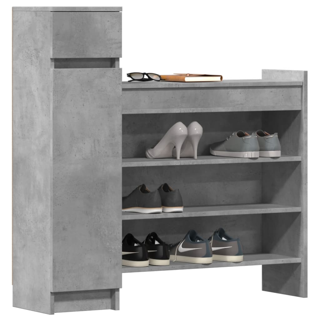 Shoe Cabinet 100.5X28X100 Cm Engineered Wood