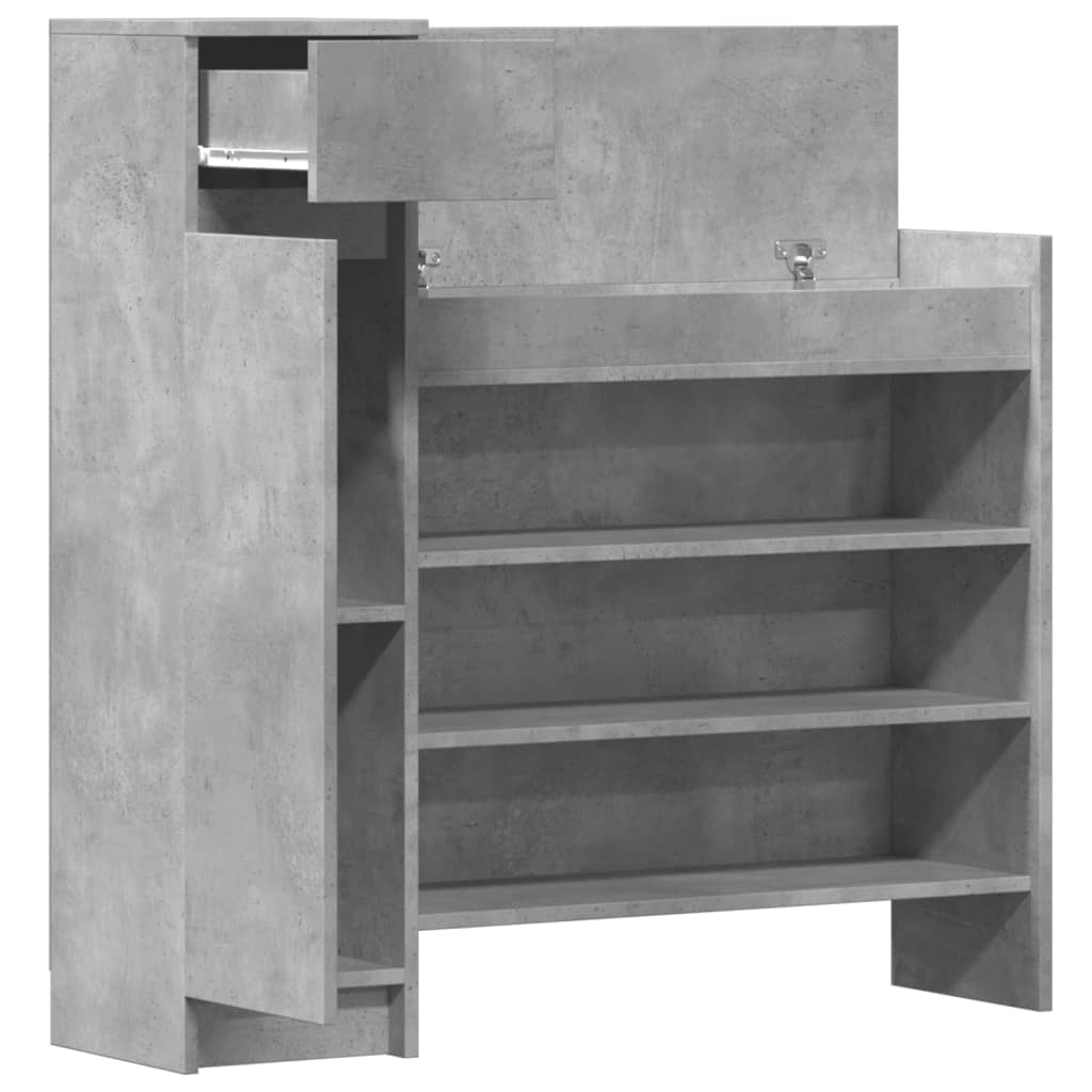 Shoe Cabinet 100.5X28X100 Cm Engineered Wood