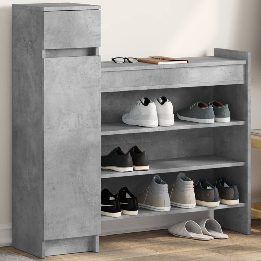 Shoe Cabinet 100.5X28X100 Cm Engineered Wood