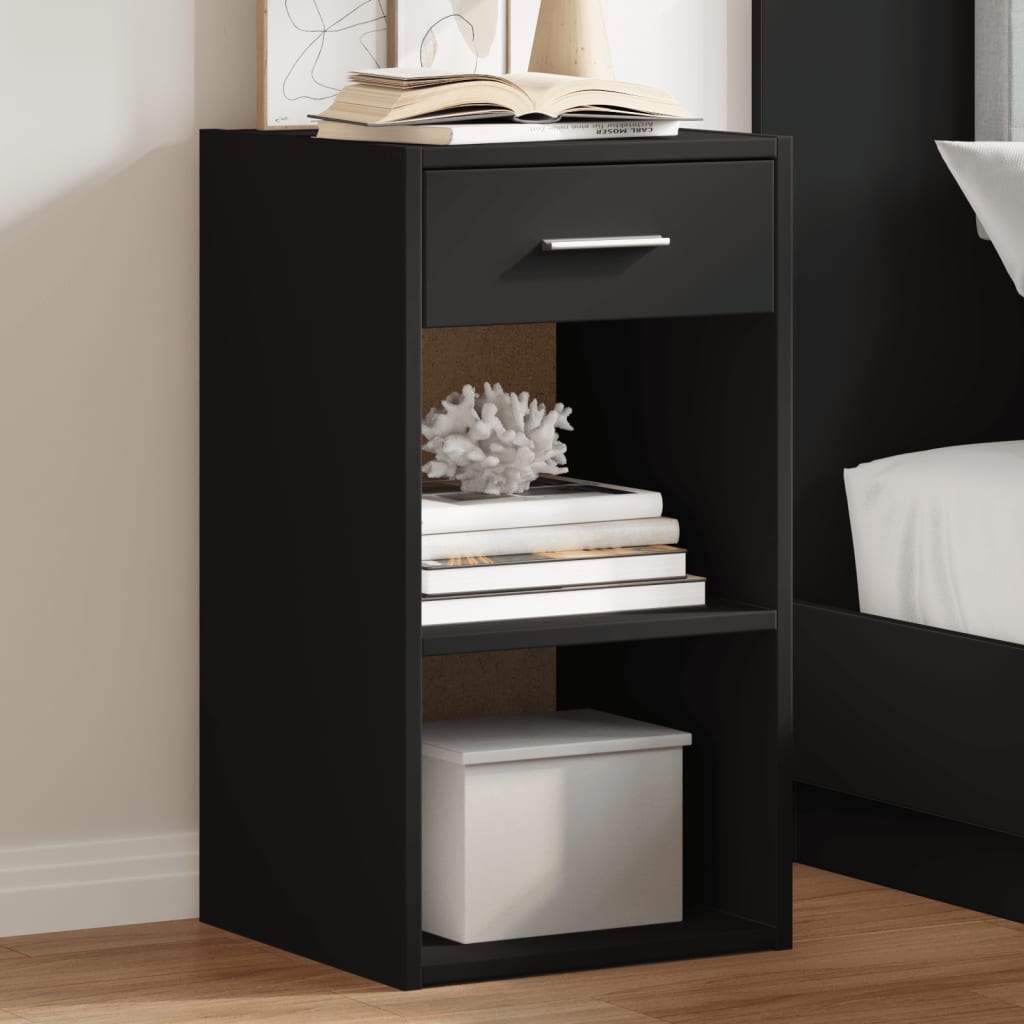 Bedside Cabinet 35X34X65 Cm Engineered Wood