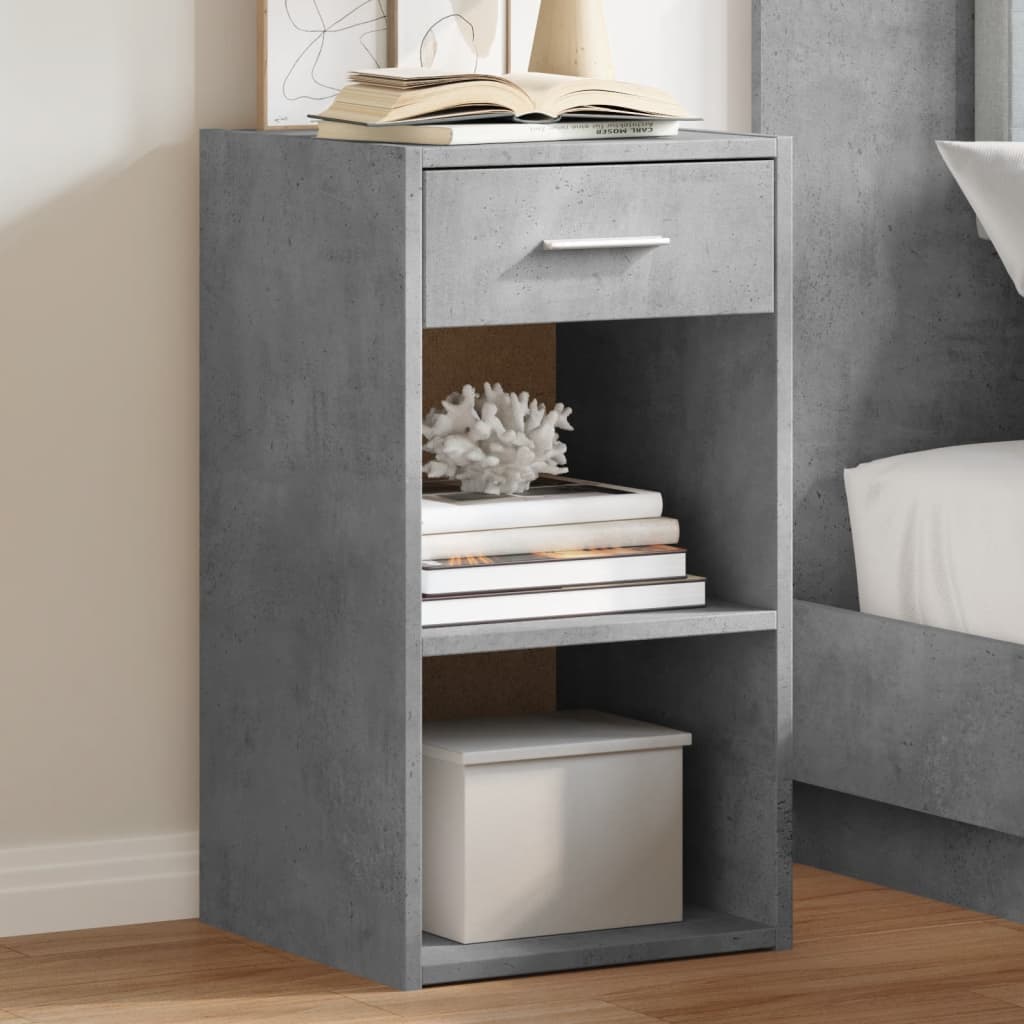 Bedside Cabinet 35X34X65 Cm Engineered Wood