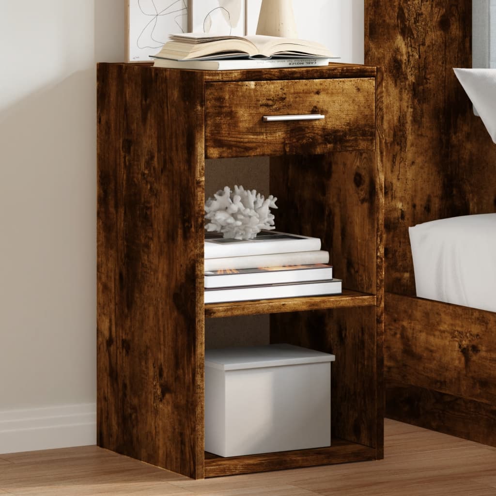 Bedside Cabinet 35X34X65 Cm Engineered Wood