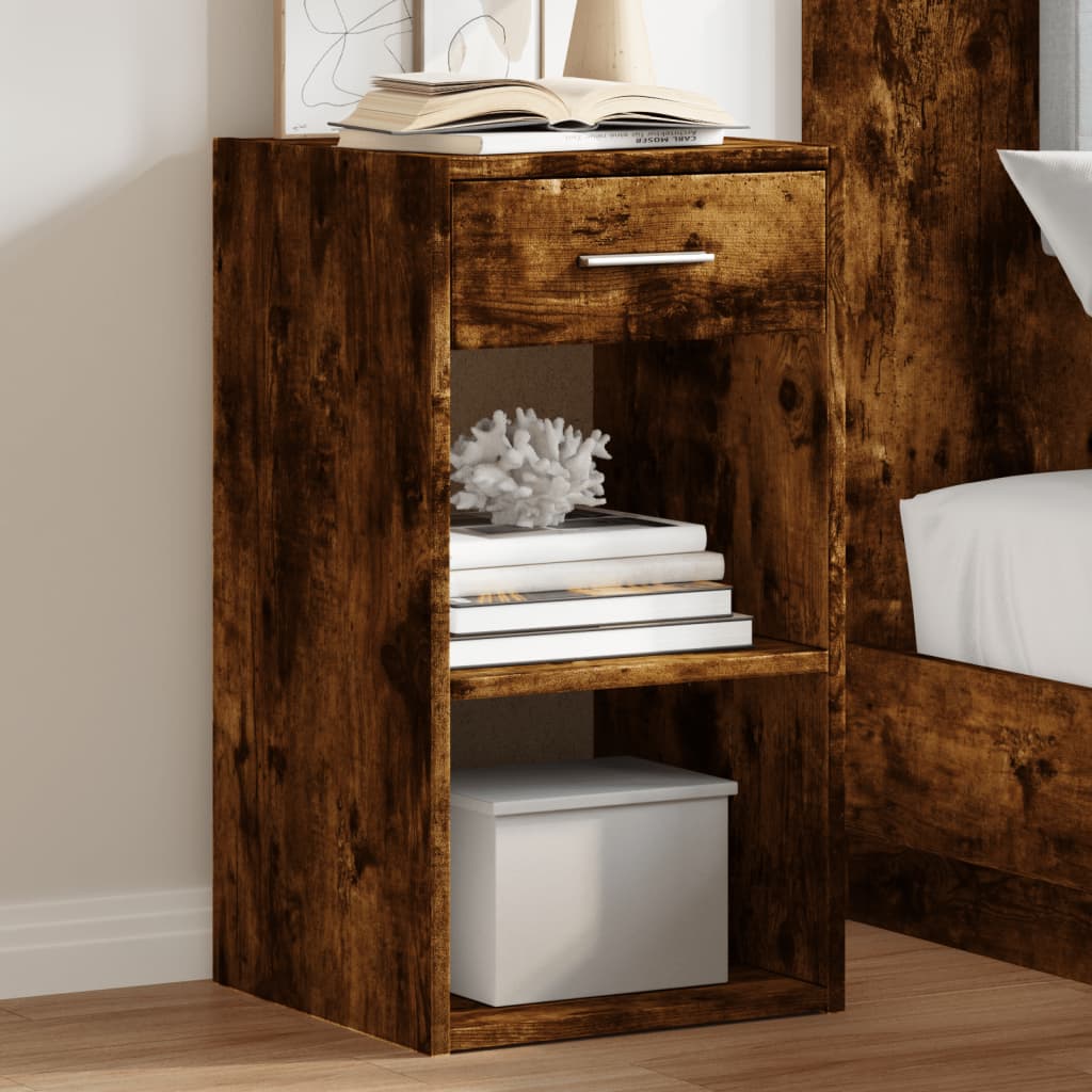 Bedside Cabinet 35X34X65 Cm Engineered Wood