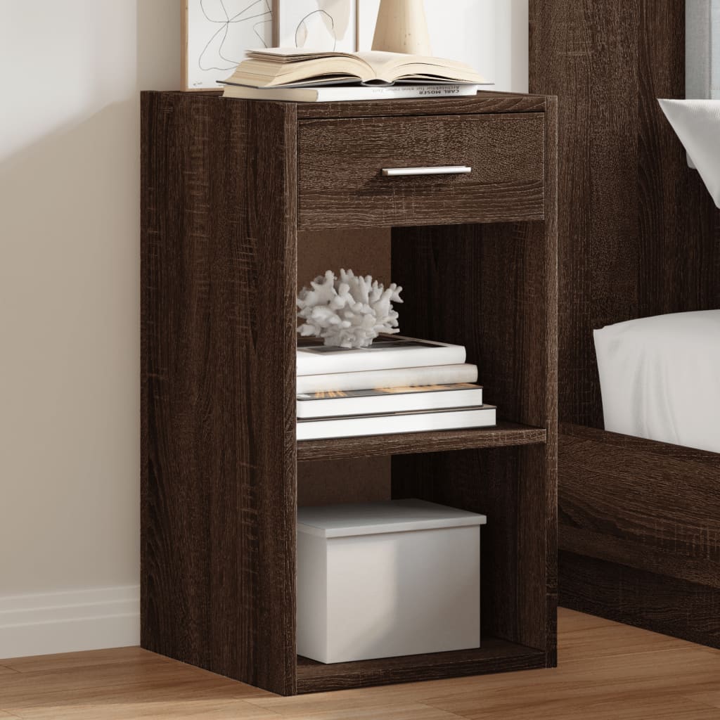 Bedside Cabinet 35X34X65 Cm Engineered Wood
