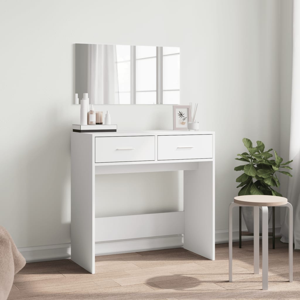 Dressing Table With Mirror 80X39X80 Cm