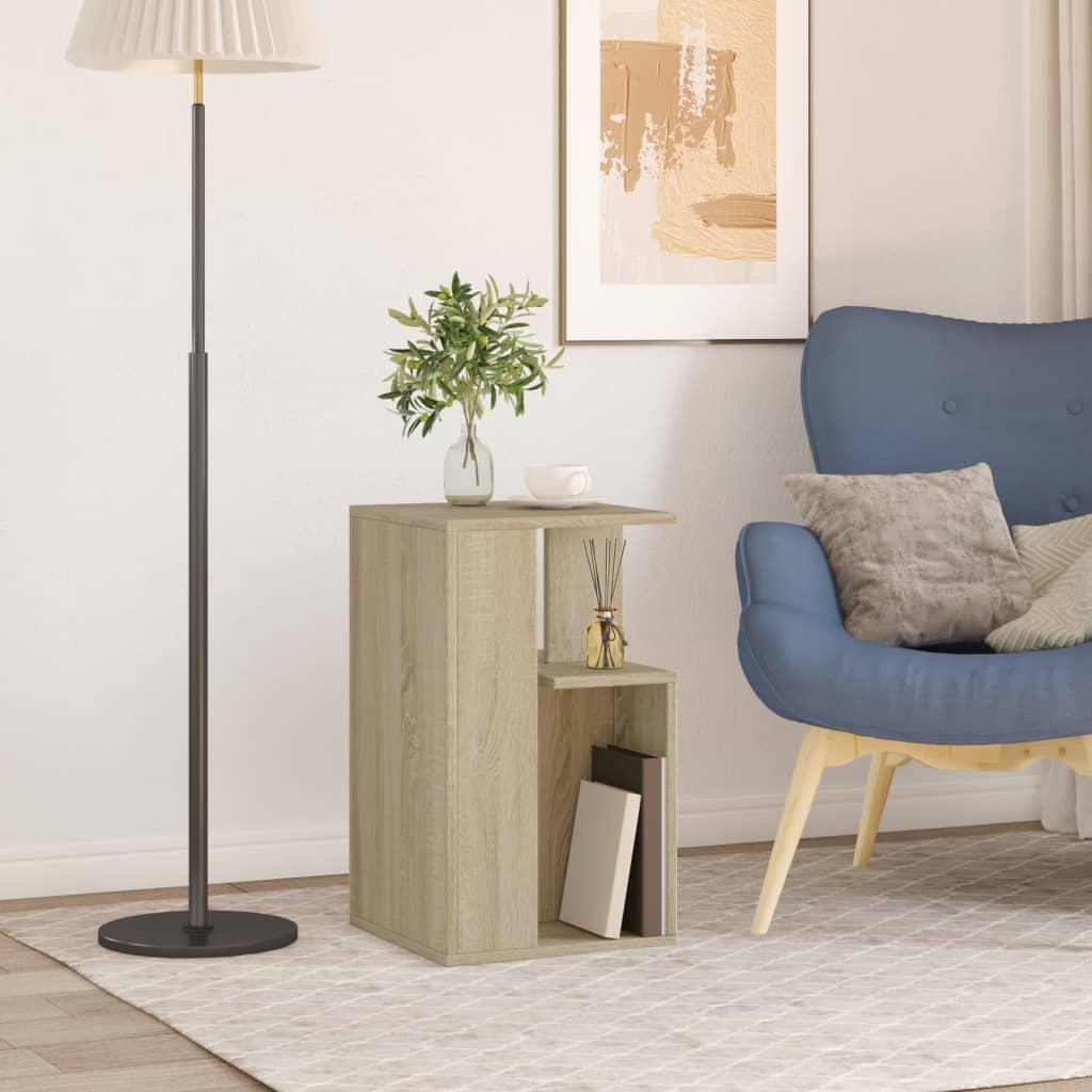 Side Table 35X35X60 Cm Engineered Wood