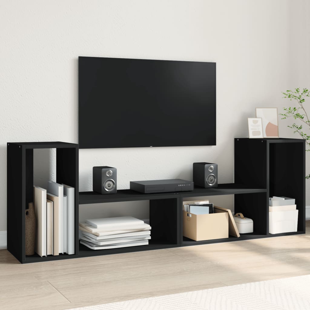 Tv Cabinets 2 Pcs 100X30X50 Cm Engineered Wood