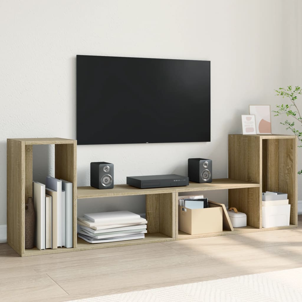 Tv Cabinets 2 Pcs 100X30X50 Cm Engineered Wood