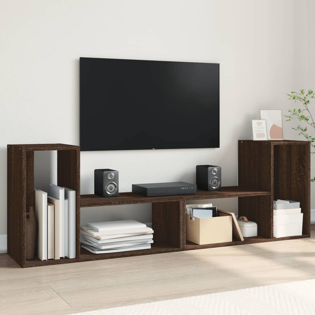 Tv Cabinets 2 Pcs 100X30X50 Cm Engineered Wood