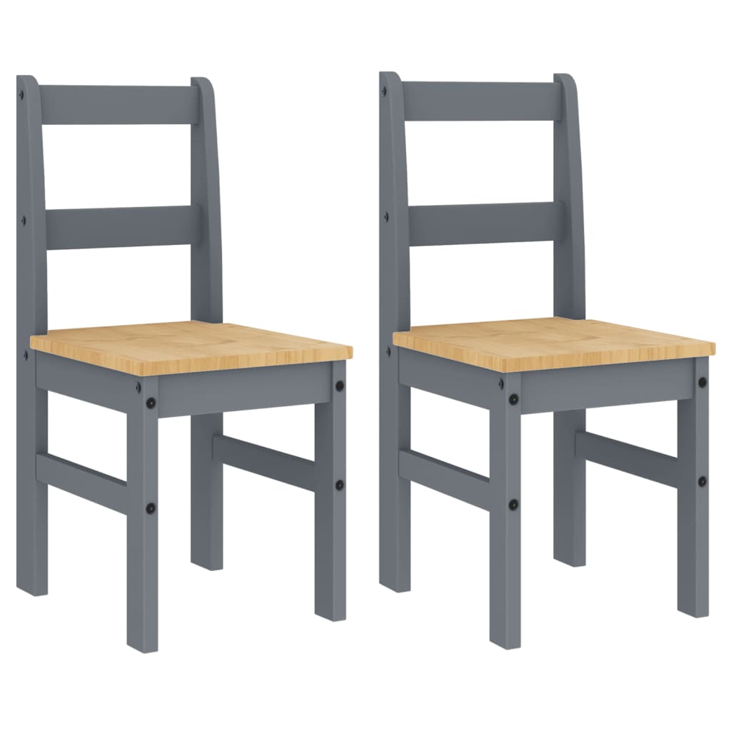 Dining Chairs 2 Pcs Panama 40X46X90 Cm Solid Wood Pine
