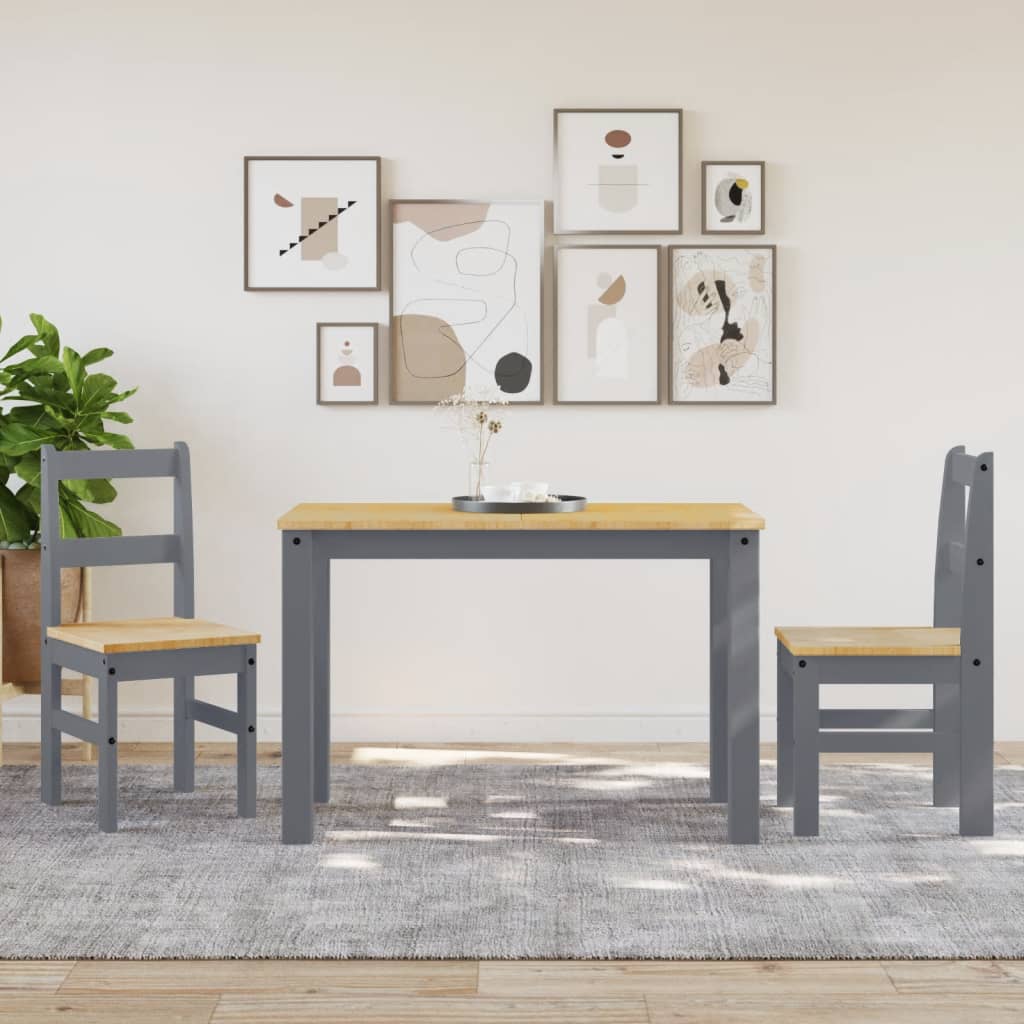 Dining Chairs 2 Pcs Panama 40X46X90 Cm Solid Wood Pine