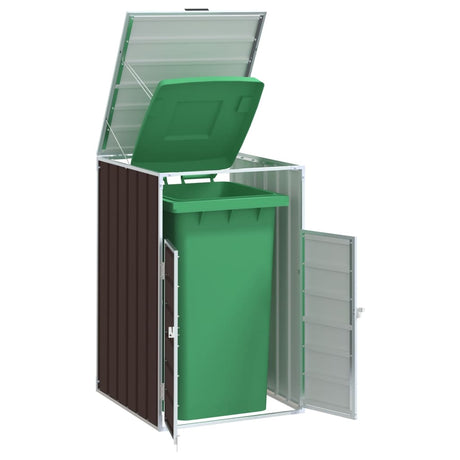 Wheelie Bin Storage For Triple Bins 216X81X115 Cm Steel