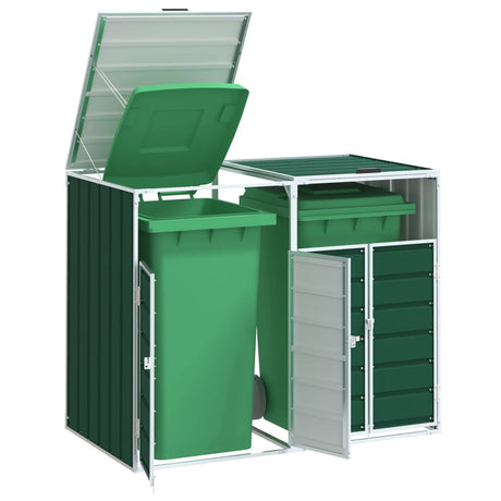 Wheelie Bin Storage For Triple Bins 216X81X115 Cm Steel