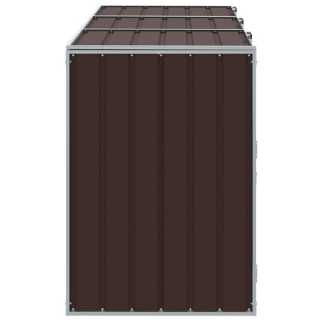 Wheelie Bin Storage For Triple Bins 216X81X115 Cm Steel