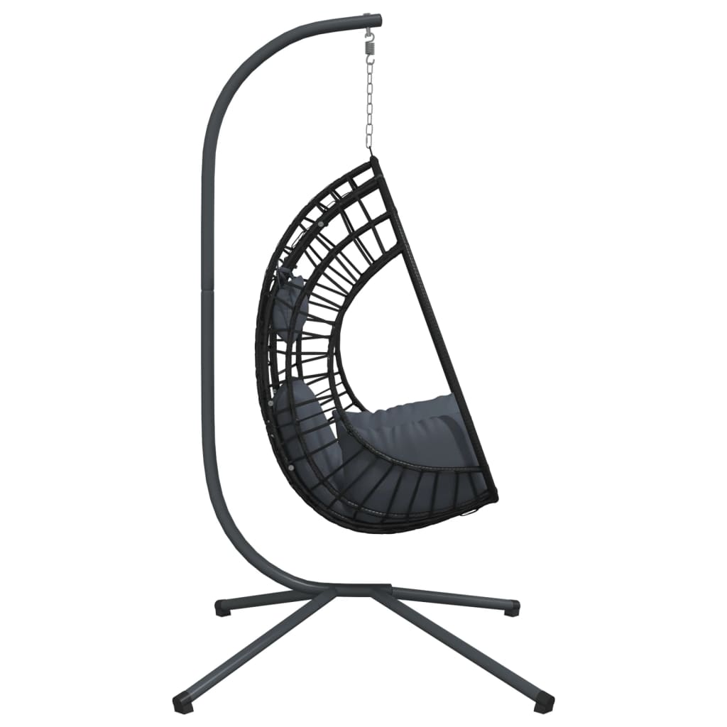 Hanging Egg Chair With Stand Rattan And Steel
