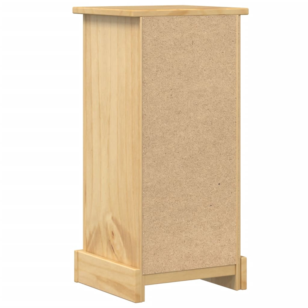 Bedside Cabinet Corona 35X32.5X74 Cm Solid Wood Pine