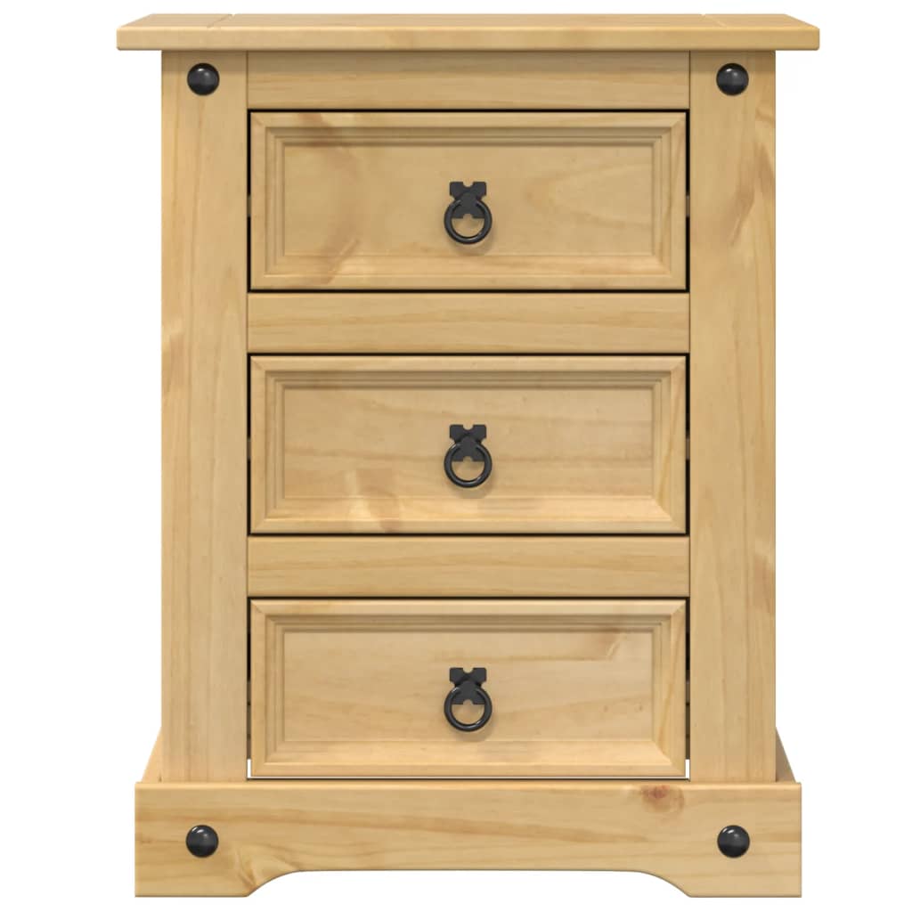 Bedside Cabinet Corona 53X39X66 Cm Solid Wood Pine