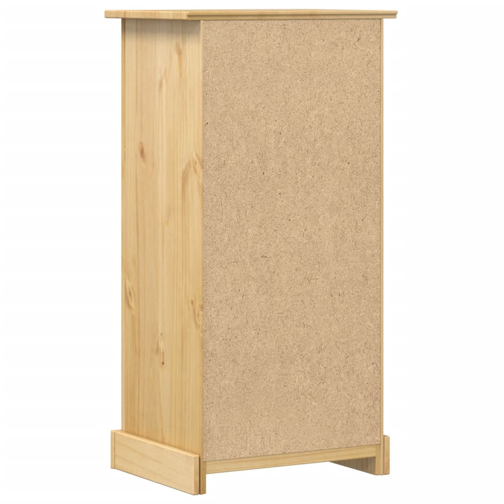 Bedside Cabinet Corona 53X39X103 Cm Solid Wood Pine
