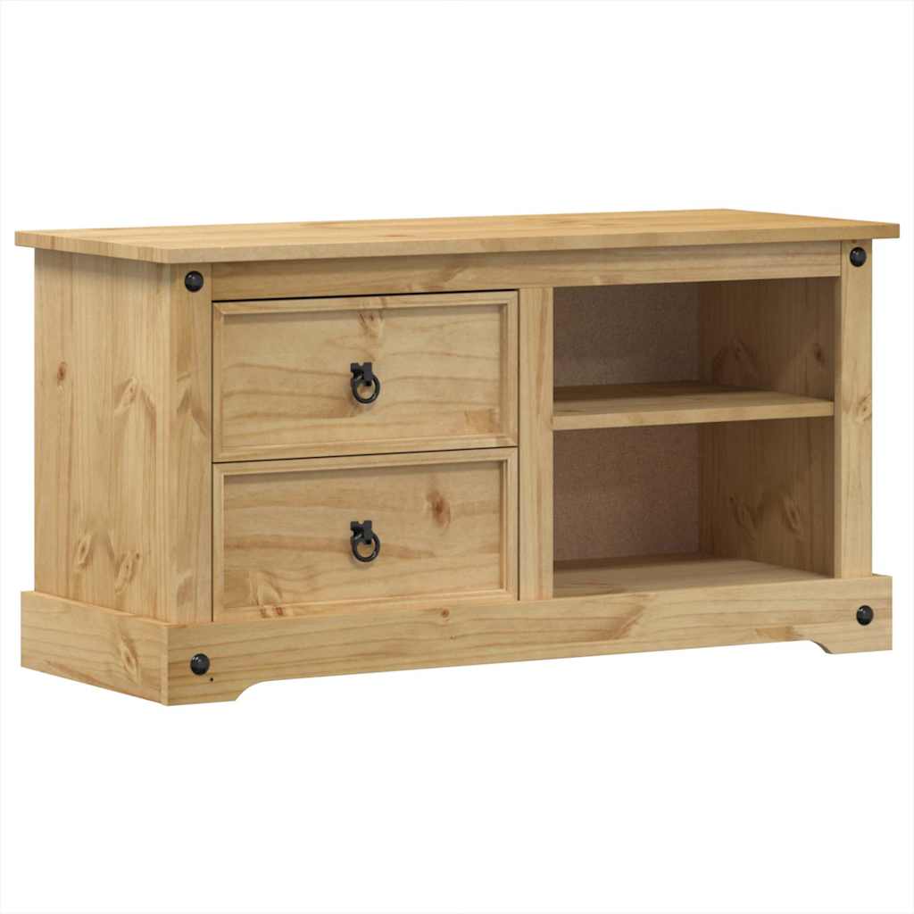 Tv Cabinet Corona 100X40X52 Cm Solid Wood Pine