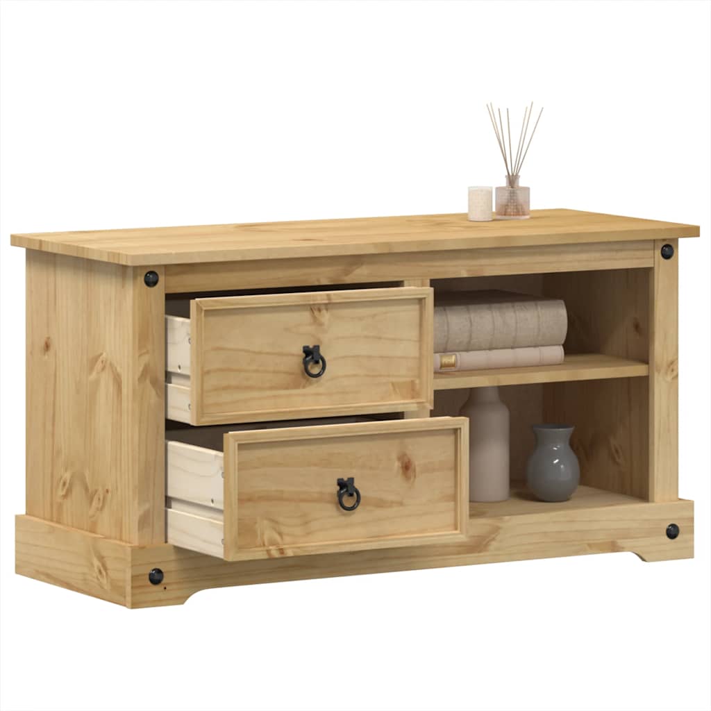 Tv Cabinet Corona 100X40X52 Cm Solid Wood Pine