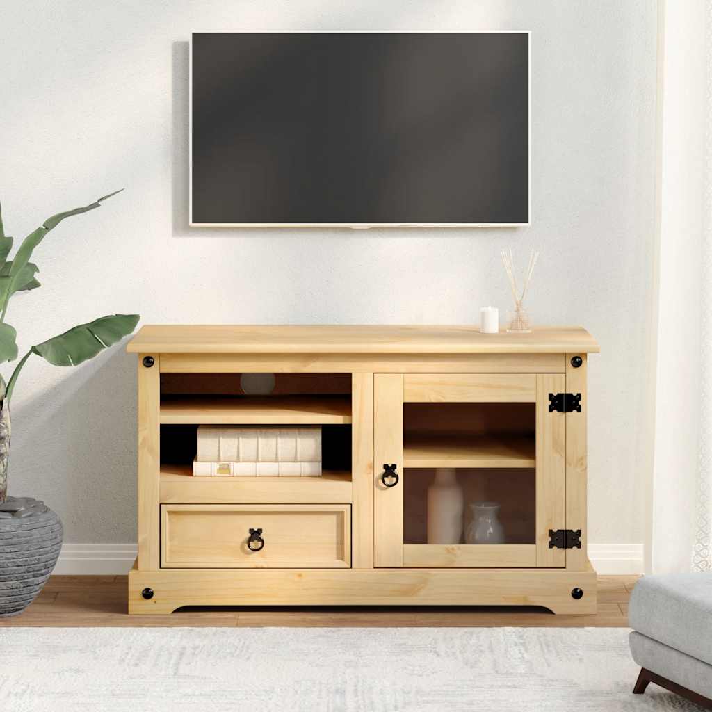 Tv Cabinet Corona 100X45X58 Cm Solid Wood Pine