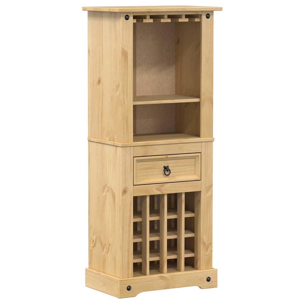 Wine Rack Corona 56X35X134.5 Cm Solid Wood Pine