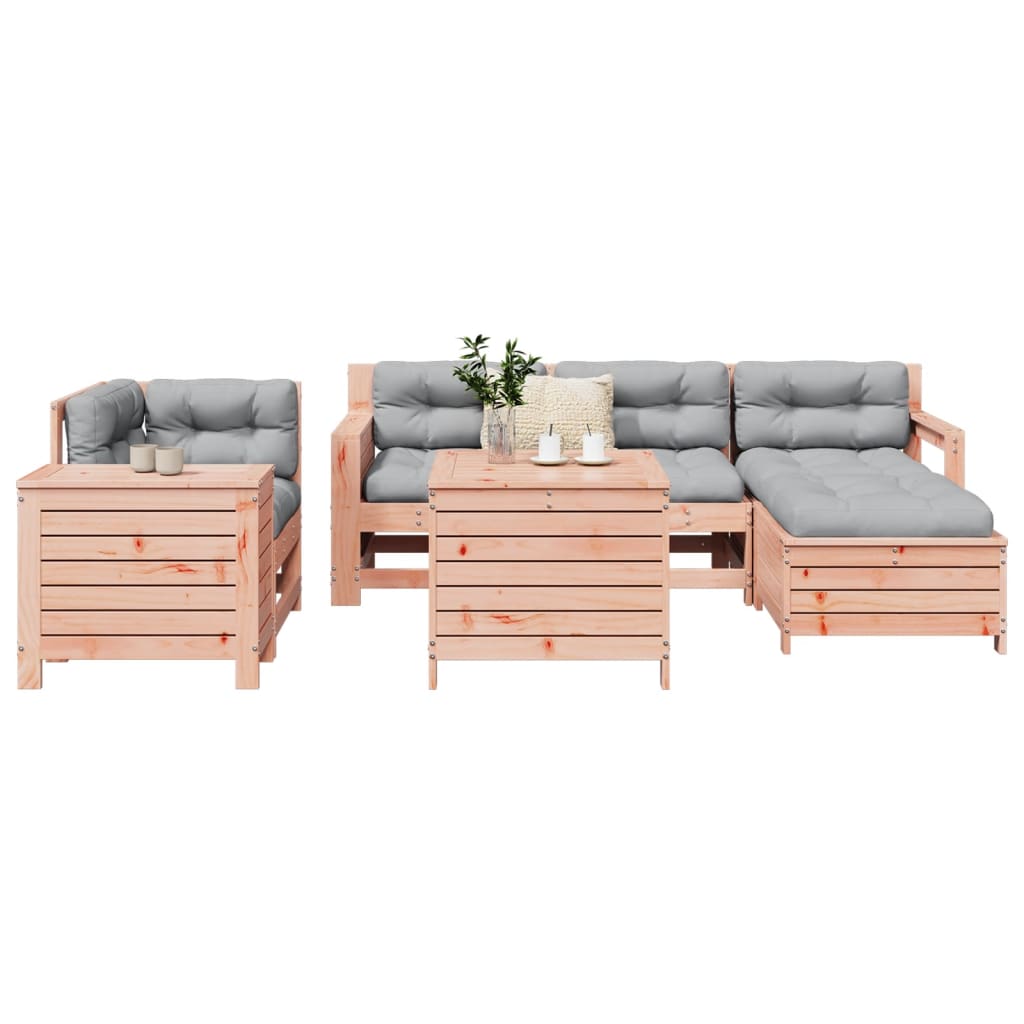 7 Piece Garden Sofa Set Impregnated Wood Pine