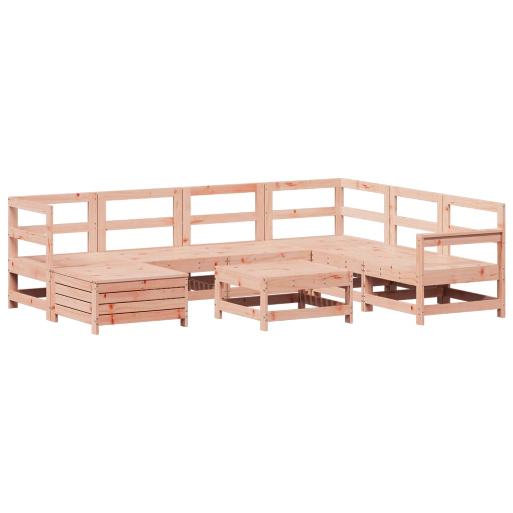8 Piece Garden Sofa Set Solid Wood Douglas Fir