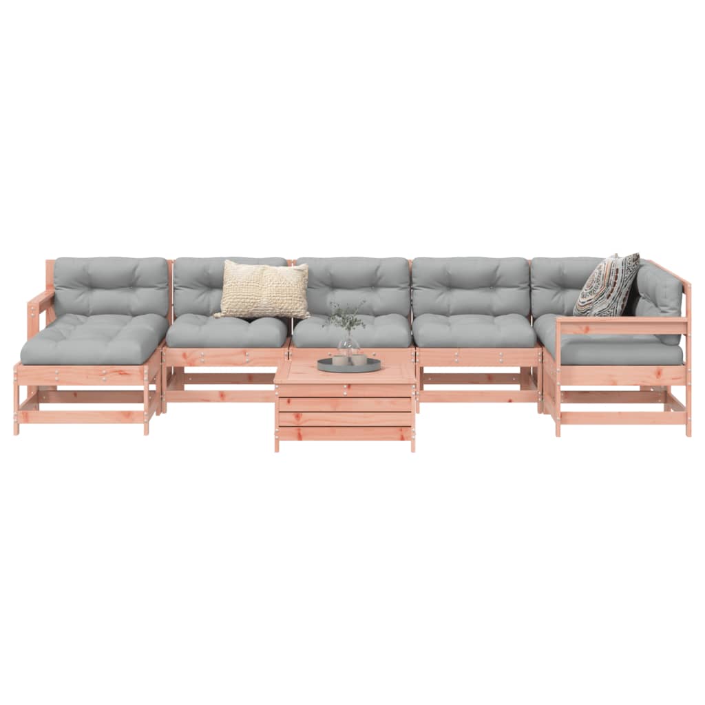 8 Piece Garden Sofa Set Solid Wood Pine