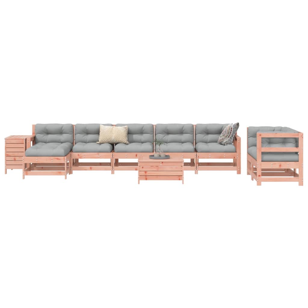 10 Piece Garden Sofa Set Solid Wood Pine