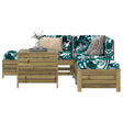 6 Piece Garden Sofa Set Solid Wood Pine